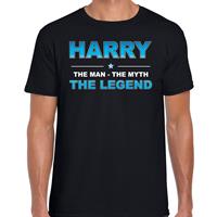 Bellatio Decorations Naam cadeau t-shirt Harry - the legend zwart voor heren
