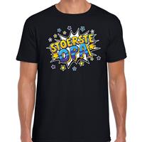 Bellatio Decorations Stoerste opa cadeau t-shirt zwart voor heren