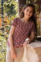 LOOXS 10sixteen Meisjes top crinkle - Hawaii bloemen