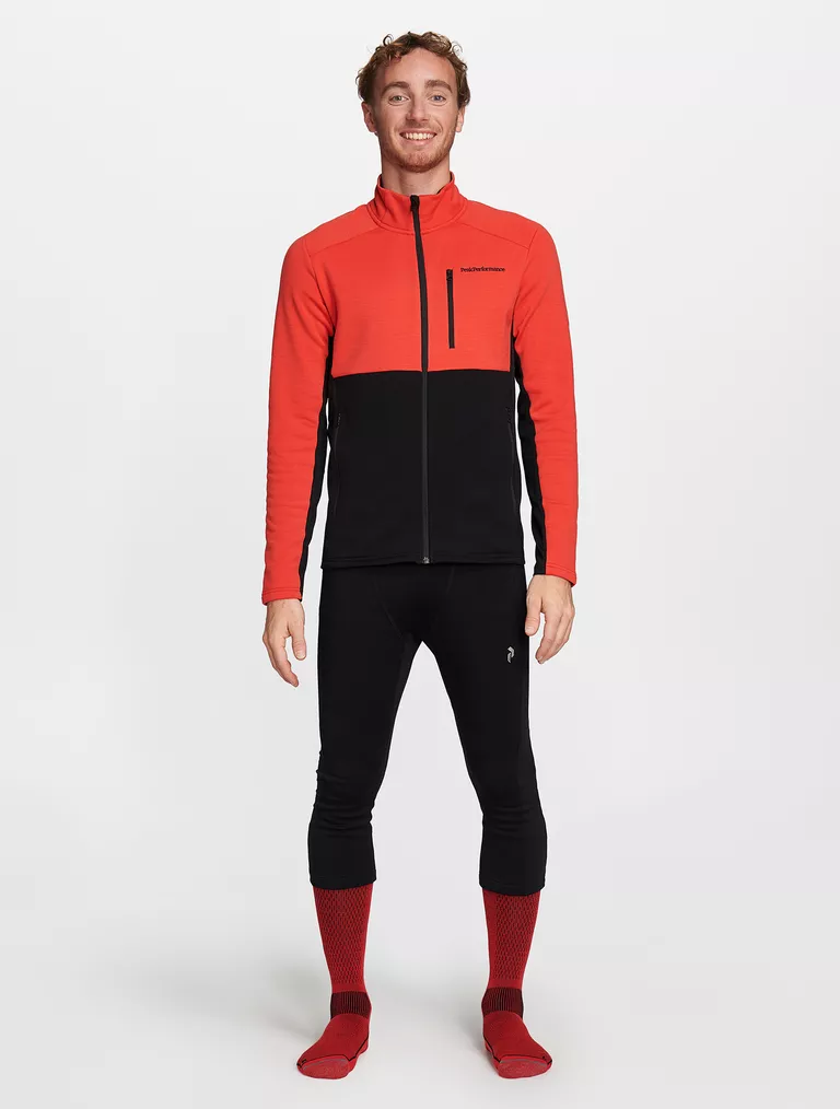 Vertical Mid Zip Jacket