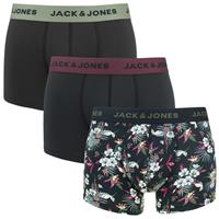 Jack & jones flower microfiber 3P Zwart