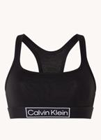 Calvin Klein Bralette dames - Zwart - Stevige Katoenen Bh topje - Racerback bralette