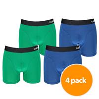 Apollo Boxershorts Heren Bamboo Basic Blue / Green 4-pack-XXL