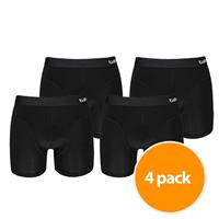 Apollo Boxershorts Heren Bamboo Basic Zwart 4-pack-XXL