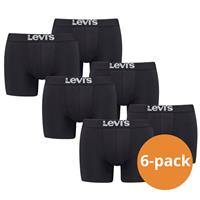 Levi's Boxershorts Heren 6-pack Solid Organic Cotton Black