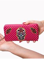 Dia de Muertos Wallet Magenta