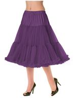 Langer Petticoat Aubergine