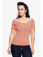 Rockabilly Clothing U-Boot T-Shirt mit Querstreifen