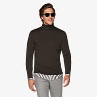 Rollkragenpullover Braun