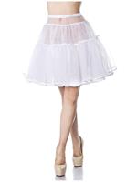 Rockabilly Clothing Kurzer Petticoat Weiss