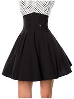 Rockabilly Clothing Circle Rock kurz Schwarz