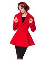 Rockabilly Clothing Belsira Vintage Ãœbergangsjacke Rot