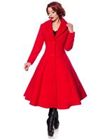 Rockabilly Clothing Belsira Vintage Mantel Rot