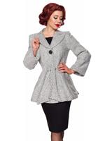 Rockabilly Clothing Belsira Vintage Premium Blazer-Jacke mit GÃ¼rtel