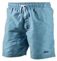 BECO zwemshorts | binnenbroekje | elastische band | lengte 40 cm | 3 zakjes | turquoise |**