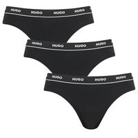 Hugo Boss 3-pack Logo Band Slip voor dames in zwart