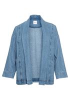 Sheego Jeansjacke mit Schalkragen, in Kimono-Form