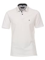 CASA MODA: Stretch-Poloshirt, kurzarm Weiß/weiß