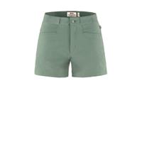 Fjällräven high waist slim fit korte broek High Coast Lite groen