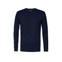 petrolindustries Petrol Industries Heren Essential crewneck Knit Midnight Navy 