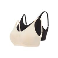 mamalicious Still-BH MLILJA 2er-Pack beige/schwarz