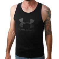 Under Armour Sportstyle tanktop met logo voor heren, zwart