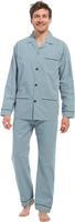 Robson Klassieke heren doorknooppyjama turquoise