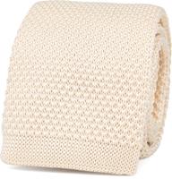 Suitable Knitted Stropdas Ecru TK-05 -