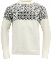 Devold Bjørnøya Sweater Crew Neck - Pullover Offwhite / Ink M