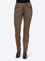 jeans in chocolade van Rick Cardona