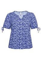 Sheego T-Shirt mit Paisleydruck und Bindeband am Arm