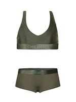 Muchachomalo Meisjes racerback bikini effen