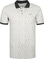 State Of Art Pique Polo Print Beige