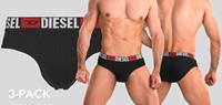 Diesel Herenslips Andre 3-pack zwart