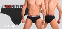 Diesel Andre Slip 3-Pack DDAI-Zwart (050)