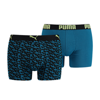 Puma 2-pack boxershorts - petrol/logo