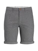 JACK & JONES PANTS STUDIO gemêleerde regular fit short JPSTFURY drizzle