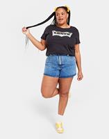 Levis Plus Size Mom Shorts, Blauw