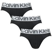 Calvin Klein 3-Pack Heren slips - Hip Brief Reconsidered Steel - Microvezel heren heupslip - Brede tailleband