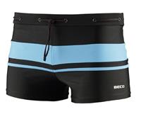 BECO zwemboxer, zwart/turquoise,**