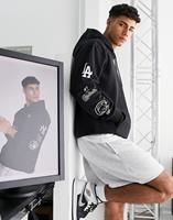 newera New Era Männer Hoody MLB Distressed Sleeve Print in schwarz