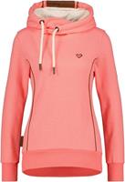 Alife & Kickin Kapuzensweatshirt "JilanaAK", melierter Sweater mit Kapuze & Kontrastdetails