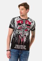 Cipo & Baxx T-Shirt mit großem Aufdruck