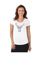 Trigema T-Shirt Glitzer-Hirsch