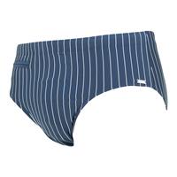Schiesser Zwem-sir met ritsvak tricot gerecycled stroken admiraal - Nautical Casual 