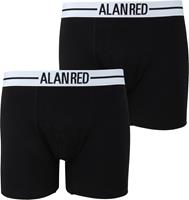 Alan Red Underwear Boxershort Lasting Black Two Pack