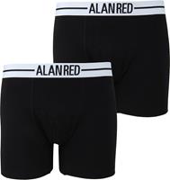 Alan Red Boxershort Zwart 2Pack