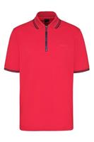 bugatti Poloshirt, mit kurzem Reißverschluss