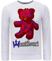 Montfleuri Sweater met print teddy bear 3617
