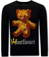 Montfleuri Sweater met print teddy bear 3617
